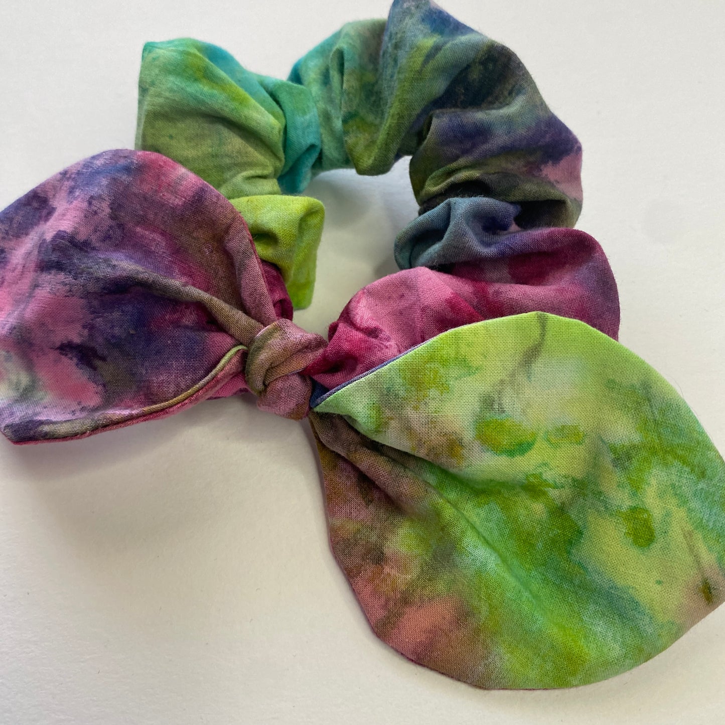 Tie Dye Bow Scrunchie