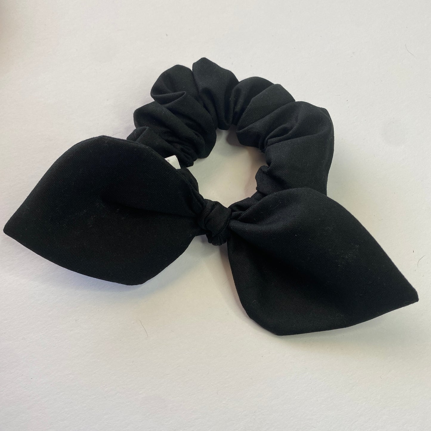 Classic Black Bow Scrunchie