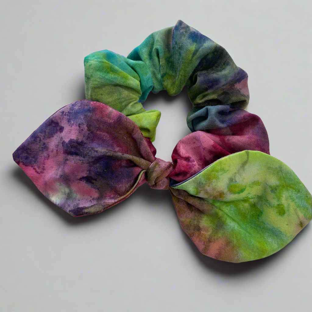 Tie Dye Bow Scrunchie