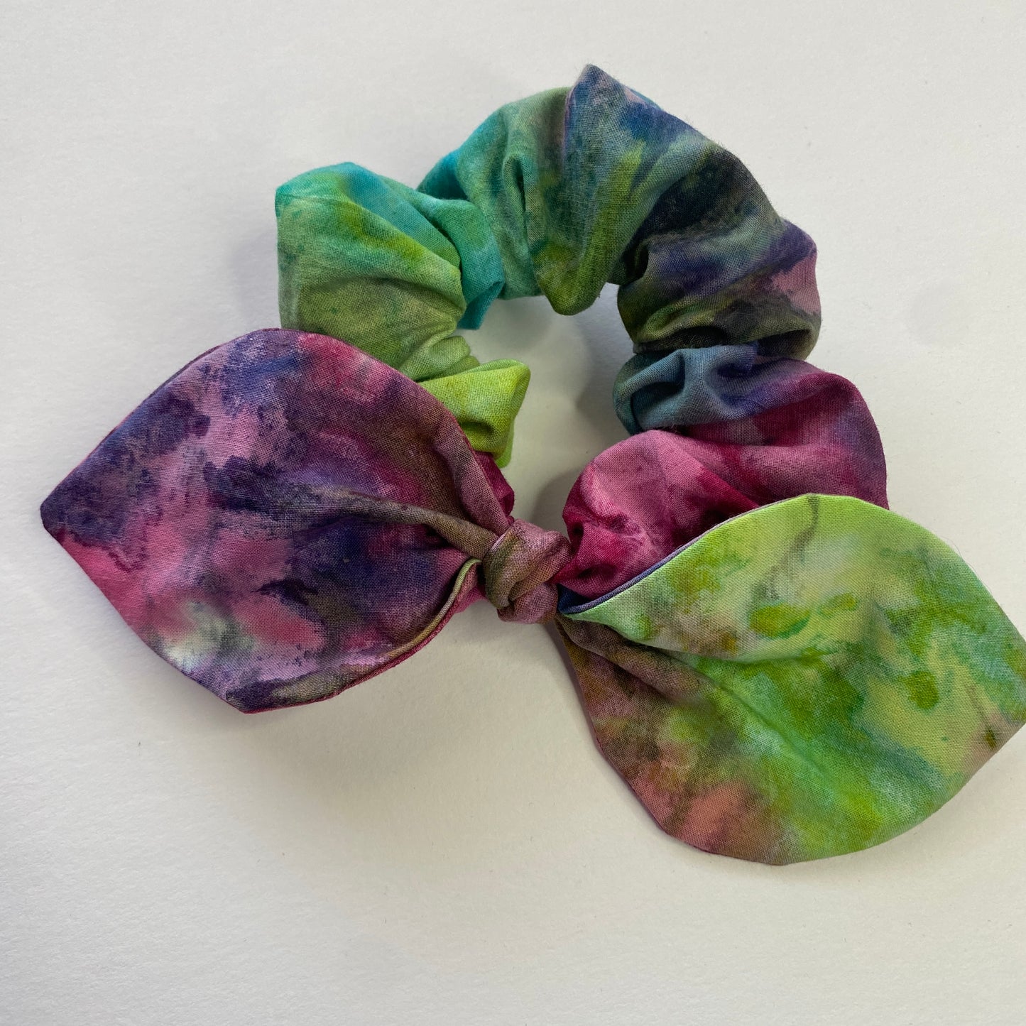 Tie Dye Bow Scrunchie