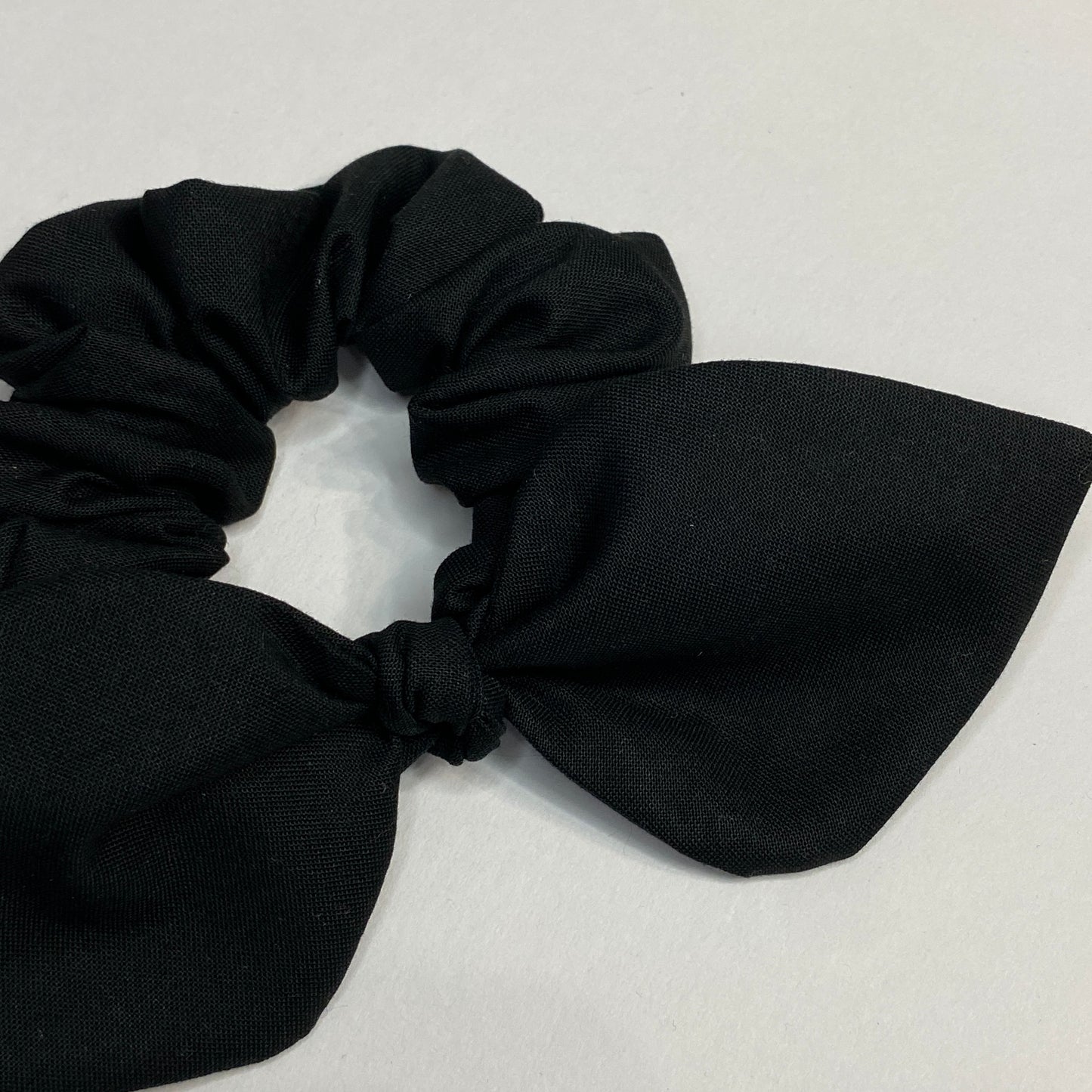 Classic Black Bow Scrunchie