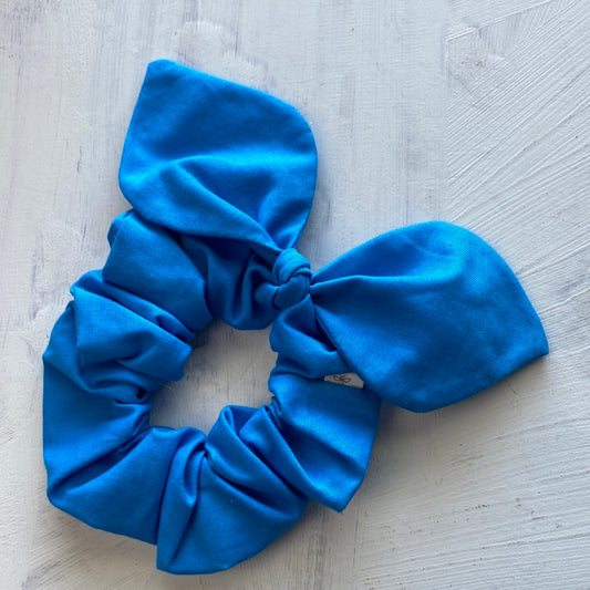 Bow Scrunchie Solid Teal