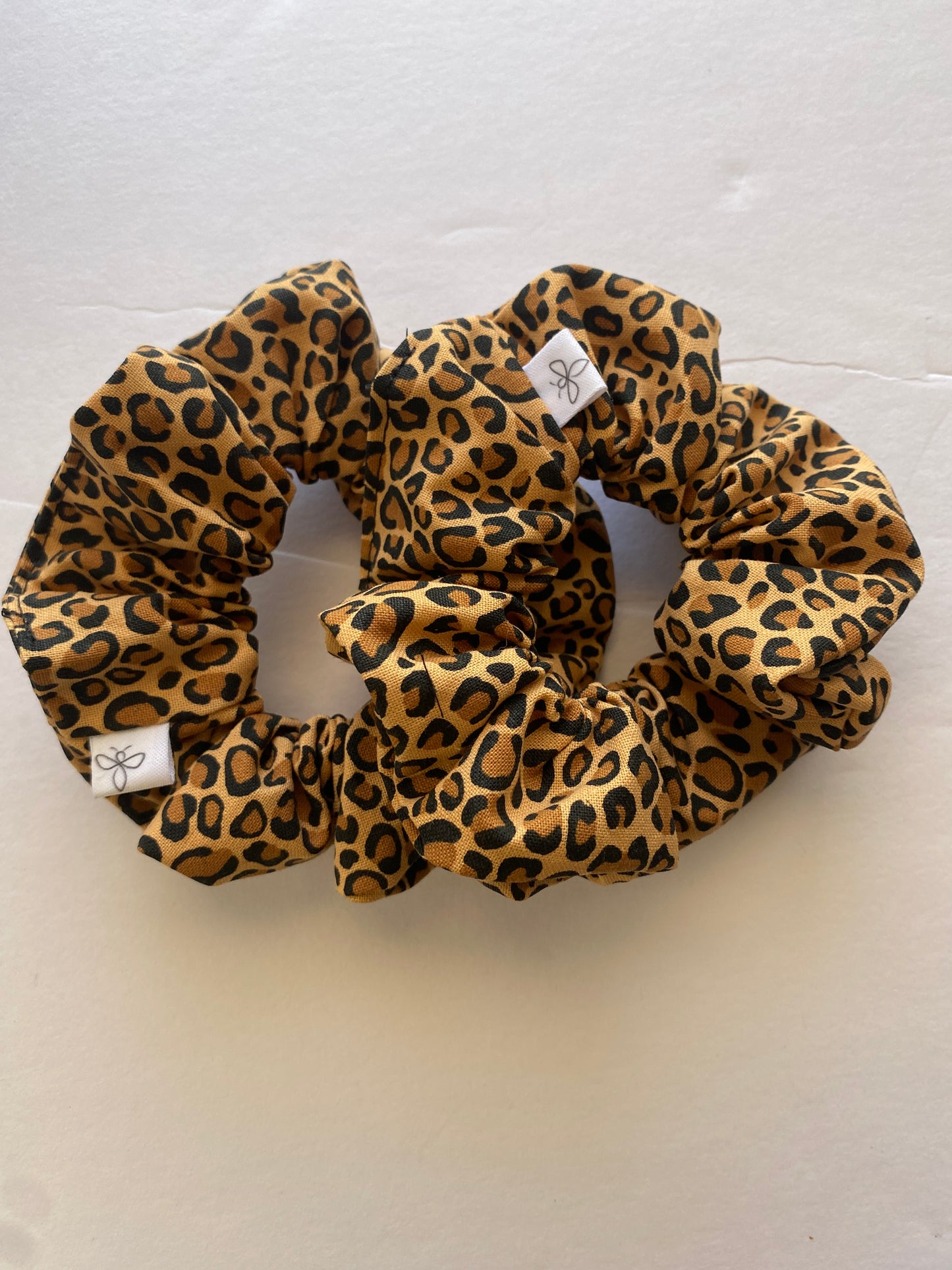 Cheetah Print Mini Scrunchie Hair Tie