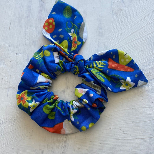 Gnomes and Mushrooms Bow Scrunchie