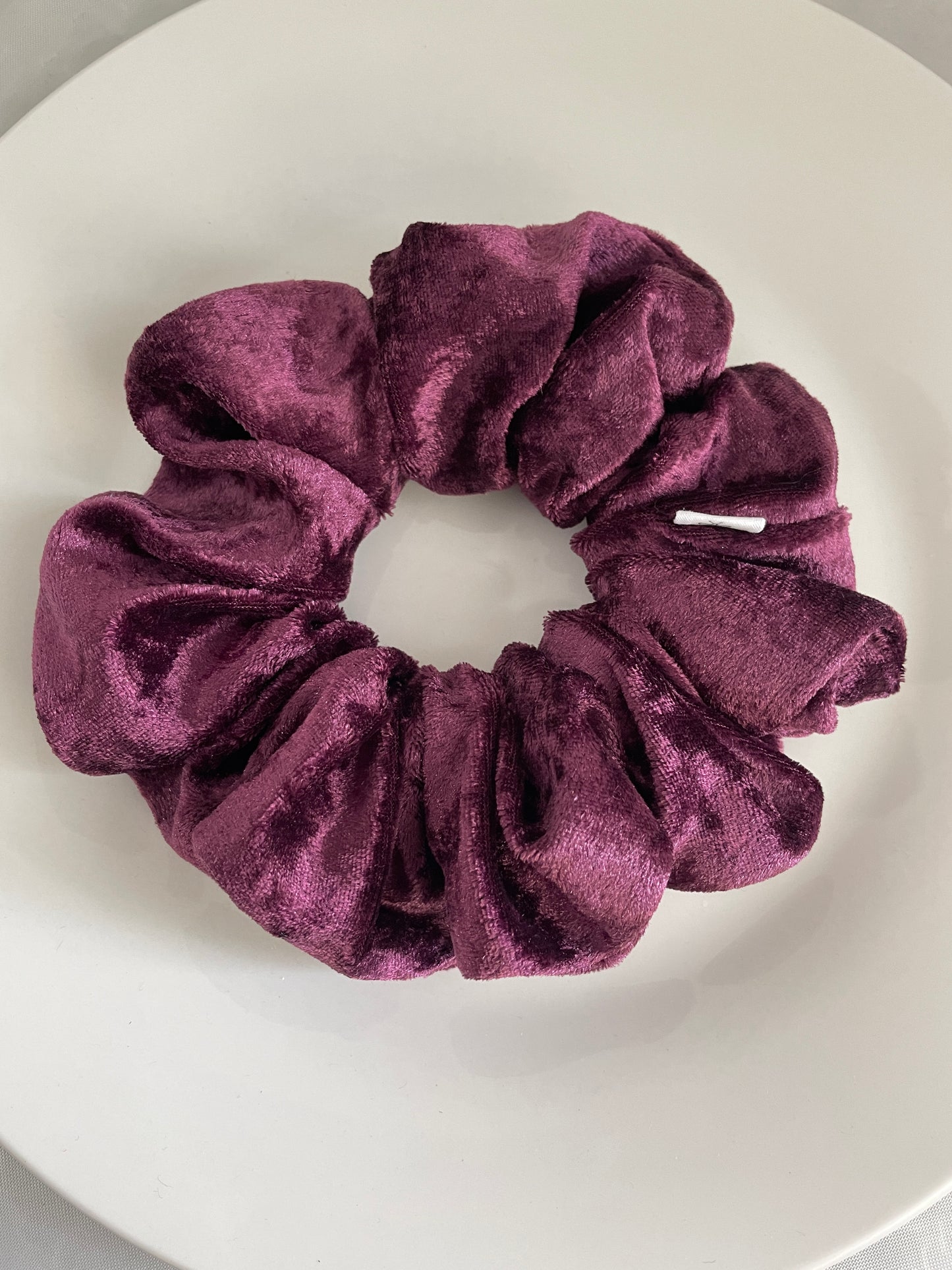 Velvet Purple Hair Scrunchie
