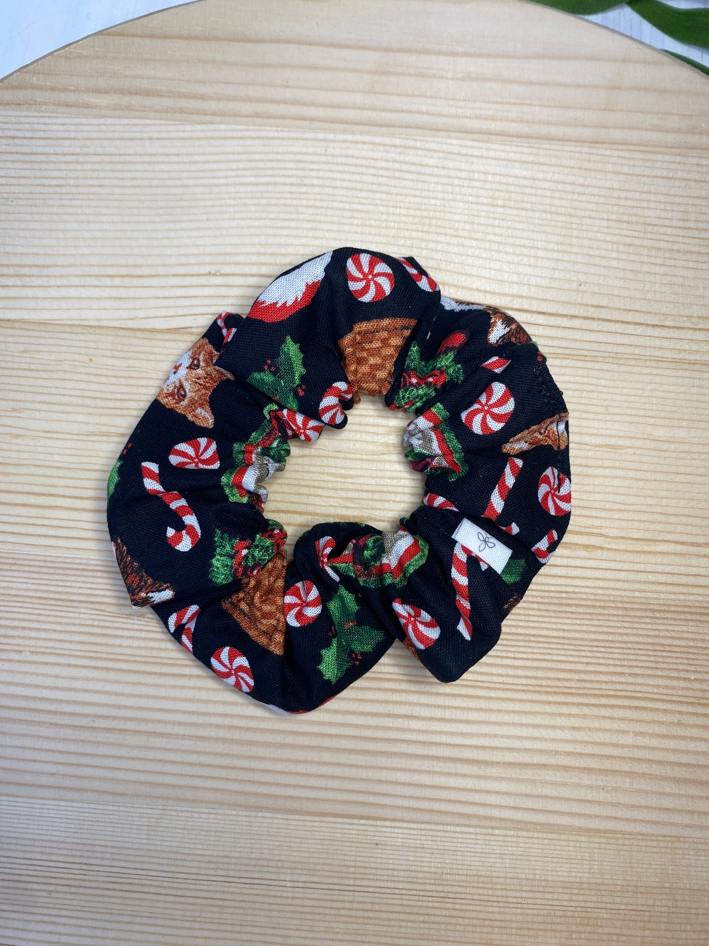 Mini Christmas Scrunchies, Hair Ties, Santa, Festive Hair Flair