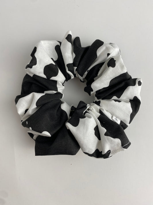 Cow Print Pattern Scrunchie